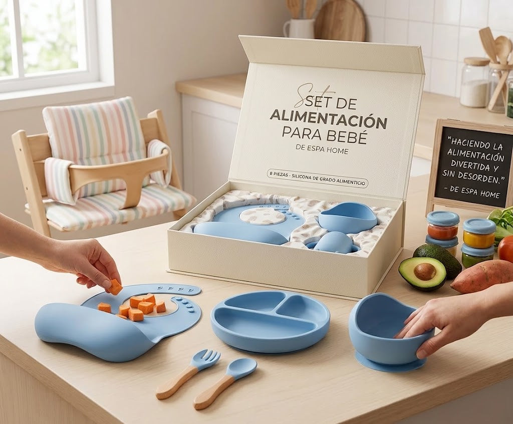SET CUBIERTOS PARA BEBE 8 PIEZAS