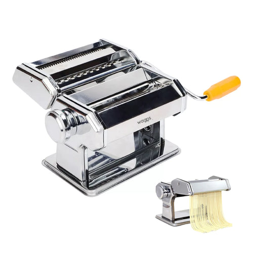 Fábrica de Pastas Manual de Acero Inoxidable y Rodillo de 15 cm